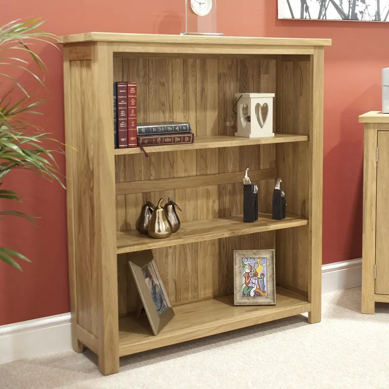 1776161146Opus-Bookcase-Small-Oak Croyde Bookcase - Small - Oak - Image 1
