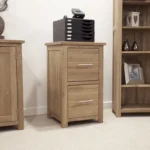 Croyde Filing Cabinet - 2 Drawer - Oak