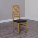 Landkey Dining Chair - Set of 2 - Cross Back - Oak