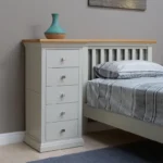 Hatherleigh Chest of Drawers - 5 Drawer - Tall - Oak and Painted