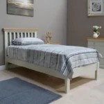 Hatherleigh Bed - Slatted - Oak and Painted - Sizes Available