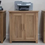 Croyde Printer Cabinet - 2 Door - Oak