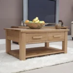 Croyde Coffee Table - 2 Drawer - Oak