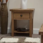 Pilton Lamp Table - 1 Drawer - Oak