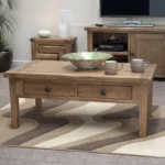 Pilton Coffee Table - 2 Drawer - Oak