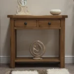 Pilton Console Table - 2 Drawer - Oak