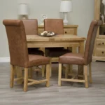 Landkey Extending Dining Table - 4-6 Seater - 122cm-167cm - Butterfly - Oak