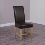 Wave Dining Chair - Set of 2 - Bone Contrast Piping Suzuka Matt Coco
