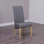 Italia Dining Chair - Set of 2 - Light Grey Fabric