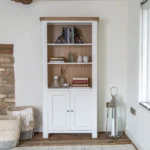 Umberleigh White Painted Oak Tall Large Bookcase