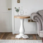 Umberleigh White Painted Oak Round Wine Table