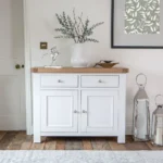 Umberleigh White Painted Oak 2 Door Medium Sideboard