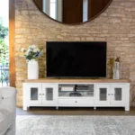Umberleigh White Painted Oak Extra Large TV Unit