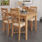 Northam Oak 1.2m Butterfly Extending Dining Table