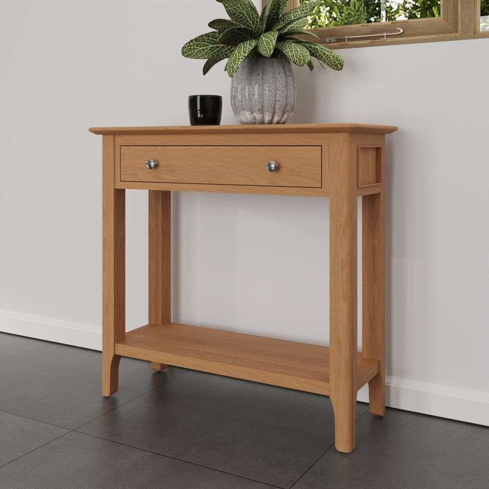 NT-CON_54b253d8-6531-4f07-b83a-0f68da319a15 Northam Oak Console Table - Image 1