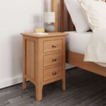 Northam Oak Small Bedside Table