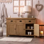 Ivybridge Oak Large 3 Door Sideboard