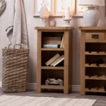 Ivybridge Oak Small Narrow Bookcase